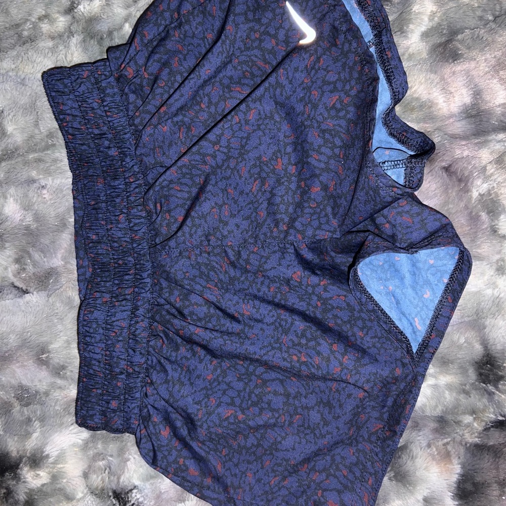 Nike Navy and Maroon Patterned Shorts
